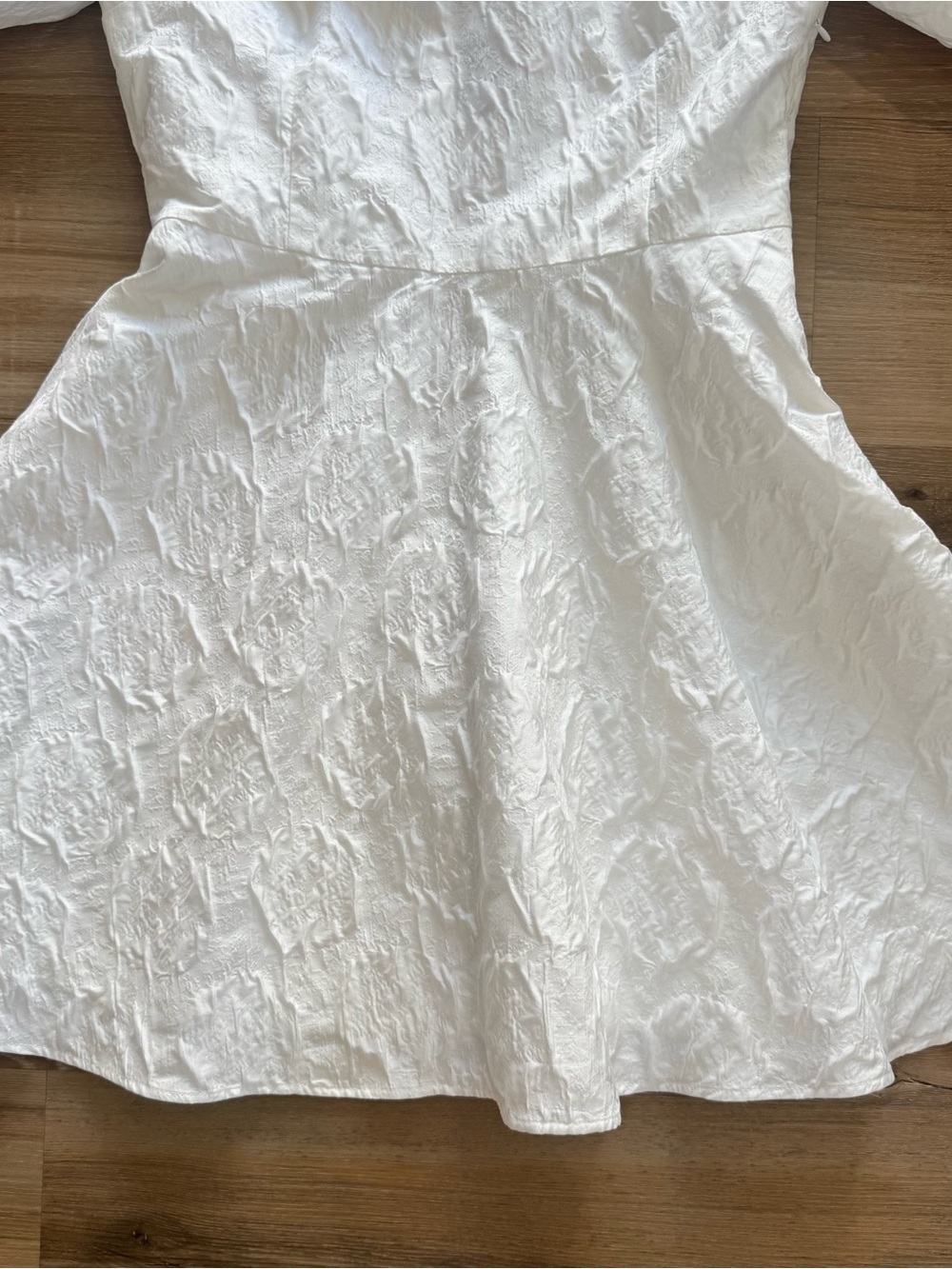 H&M JACQUARD-WEAVE TIE-BACK DRESS - Picture 5 of 9